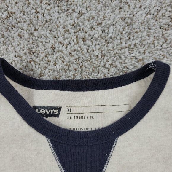 Levis Strauss Sweatshirt Mens XL Beige Rivets & Rally Speed Trials 73rd … - Picture 2 of 8